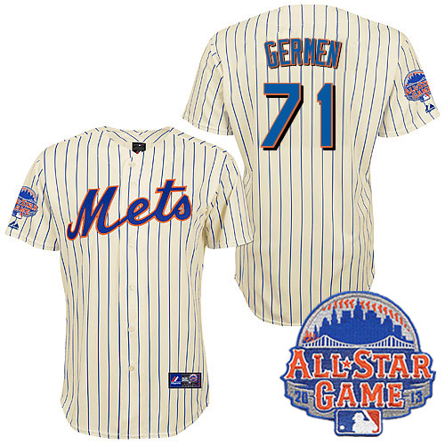 Gonzalez Germen #71 mlb Jersey-New York Mets Women's Authentic All Star White Baseball Jersey